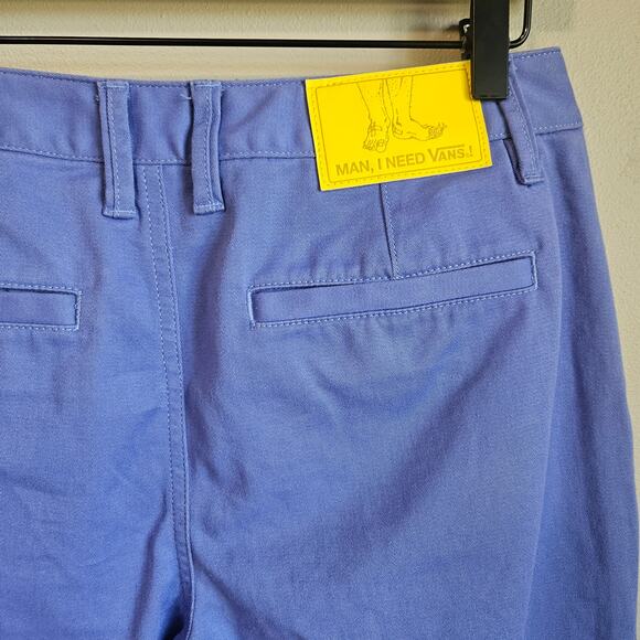 Vans Pants‎ Womens 25  Blue Tierra Whack Cuffed Wide Leg Chino Style Streetwear - Picture 6 of 12